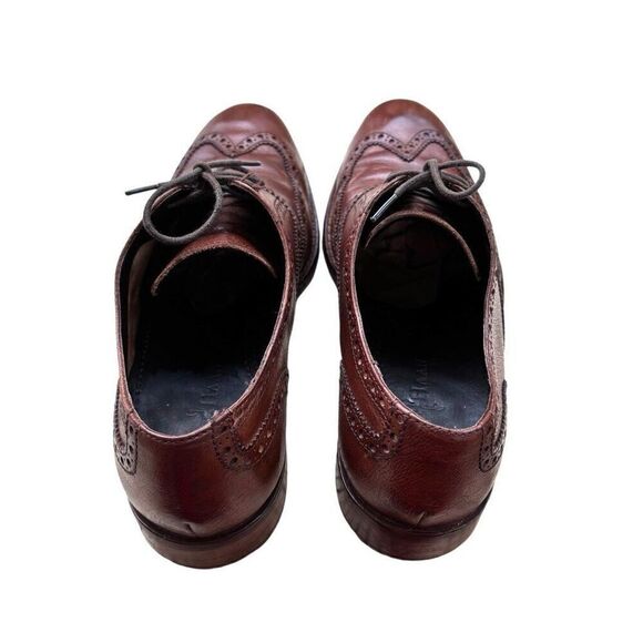 Cole Haan British Tan-Dark Chocolate Classic Modern Wingtip Lace Up Men Sz 10 main image 6